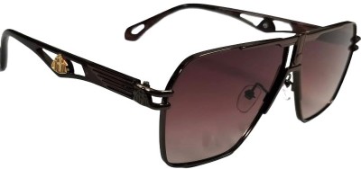 Pushpa Traders Aviator Sunglasses(For Boys & Girls, Brown)