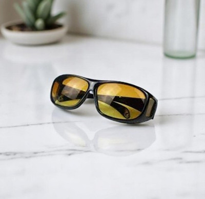 Glasso Wayfarer, Oval, Over-sized, Spectacle , Sports Sunglasses(For Men & Women, Yellow)