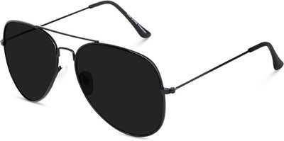 GOOD FRIENDS Sports, Spectacle , Aviator, Oval Sunglasses(For Men & Women, Black)