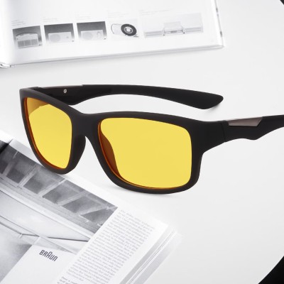 Legend Eyewear Wrap-around, Sports Sunglasses(For Men & Women, Yellow)