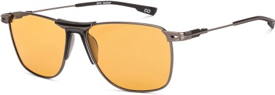 Lenskart STUDIO Rectangular Sunglasses(For Men & Women, Yellow)