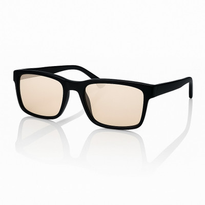 DRAYVUZE Rectangular Sunglasses(For Men & Women, Golden, Yellow)