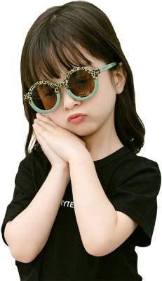 Soku Shopee Round Sunglasses(For Boys & Girls, Black)