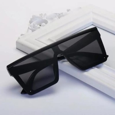 I Flash Wayfarer Sunglasses(For Men & Women, Black)