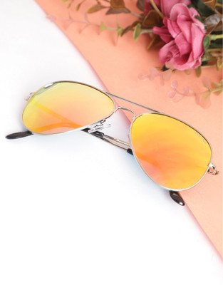 MARC LOUIS Aviator Sunglasses(For Men & Women, Red)