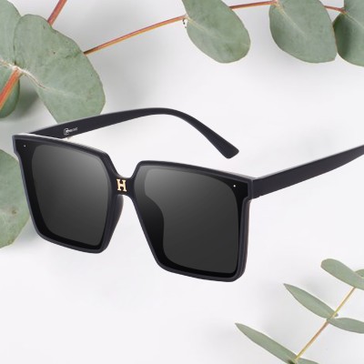 PETER JONES Over-sized Sunglasses(For Women, Black)