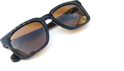 space fusion Retro Square Sunglasses(For Men & Women, Brown)