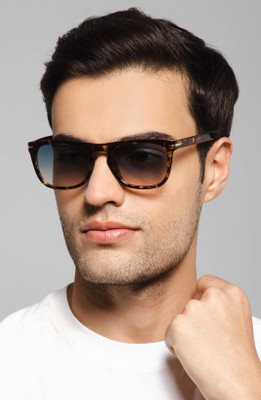 AISLIN Rectangular, Wayfarer Sunglasses(For Men & Women, Brown)