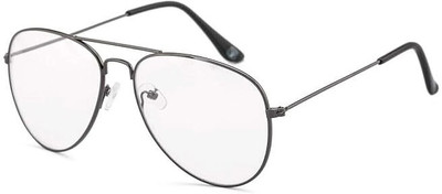 HONUFU EYEWEAR Aviator Sunglasses(For Men & Women, Clear)