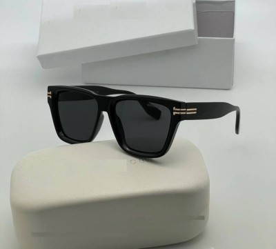 skylark Rectangular Sunglasses(For Men, Black)