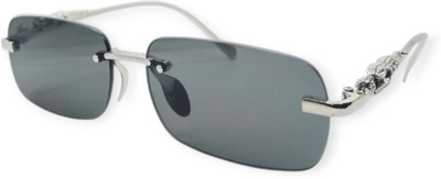 Eyesentials Rectangular, Retro Square, Shield, Spectacle  Sunglasses(For Men & Women, Black)