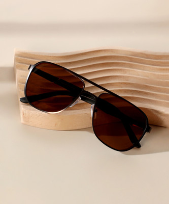 Haute Sauce Aviator Sunglasses(For Women, Brown)