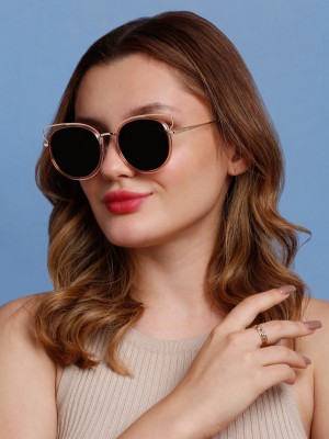 Sunnies Round Sunglasses(For Women, Pink, Multicolor)