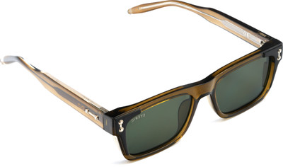 Eyeric Retro Square Sunglasses(For Men & Women, Black)