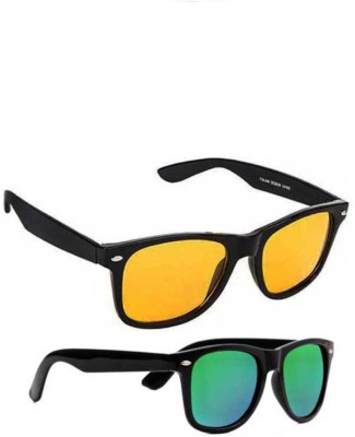 ELLIGATOR Wayfarer Sunglasses(For Men, Black)