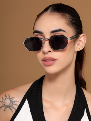 VOYAGE Rectangular Sunglasses(For Men & Women, Grey)