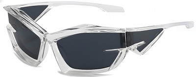 BLACK BURG Sports, Wrap-around Sunglasses(For Men & Women, Black)