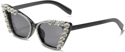 Augen Cat-eye Sunglasses(For Men & Women, Black)