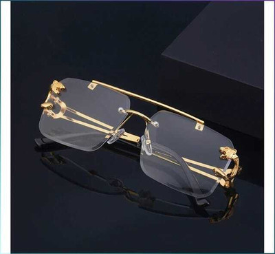 Legend Eyewear Rimless Square, Aviator Frame(141 mm)