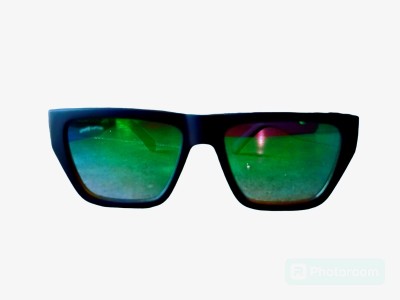 Aneja Collection Retro Square Sunglasses(For Men & Women, Green)