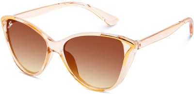 Singco India Butterfly, Cat-eye Sunglasses(For Women, Brown)