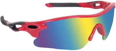 Rich Club Wrap-around Sunglasses(For Men, Violet)