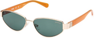 GUESS Oval Sunglasses(For Men & Women, Green)