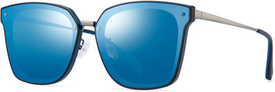 PARIM Rectangular Sunglasses(For Men, Blue)