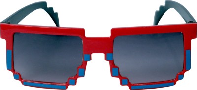 AMOUR Rectangular Sunglasses(For Boys & Girls, Grey)