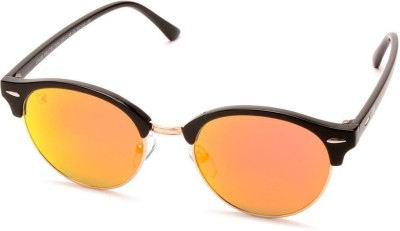 Sunnies Clubmaster Sunglasses(For Men, Golden)