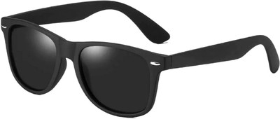 LENS LIBRARY Wayfarer, Spectacle  Sunglasses(For Men & Women, Black)