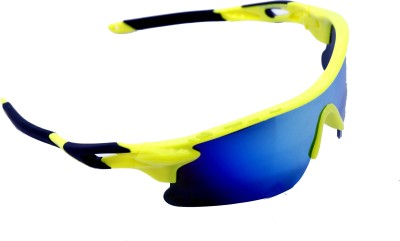 Swagify Sports, Wrap-around Sunglasses(For Men & Women, Yellow)