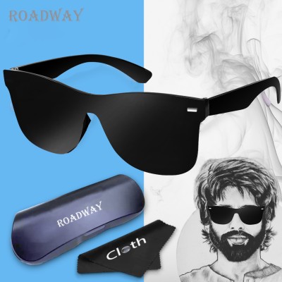 ROADWAY Wrap-around Sunglasses(For Men & Women, Multicolor)