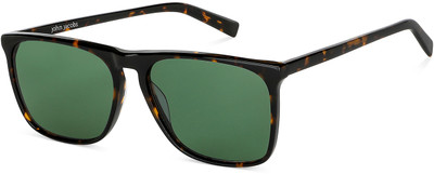john jacobs Rectangular Sunglasses(For Men & Women, Green)