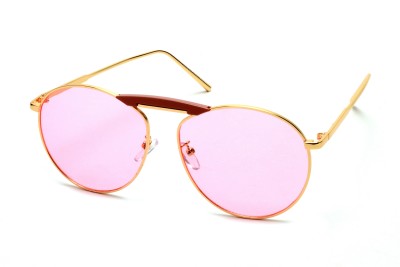 MESPEE Oval Sunglasses(For Women, Pink)