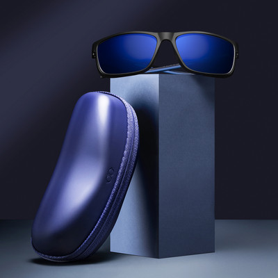 VINCENT CHASE by Lenskart Rectangular Sunglasses(For Men & Women, Blue)