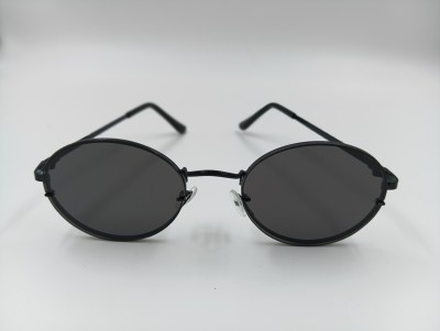 KM CREATION Round Sunglasses(For Boys & Girls, Black)