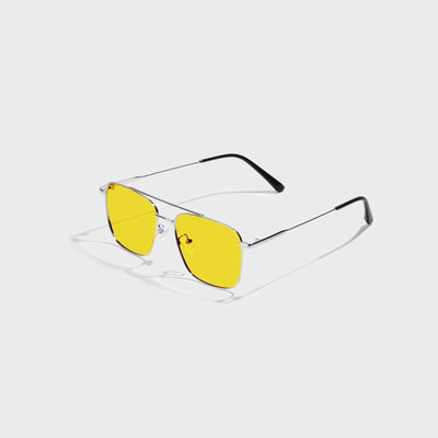 SAM AND MARSHALL Retro Square Sunglasses(For Men, Yellow)