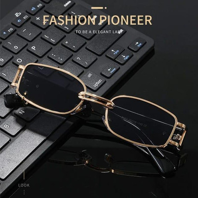 ALFATOORE Rectangular Sunglasses(For Boys & Girls, Black)