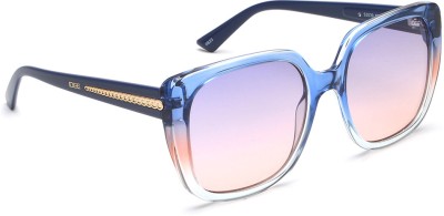 IDEE Retro Square Sunglasses(For Women, Blue)