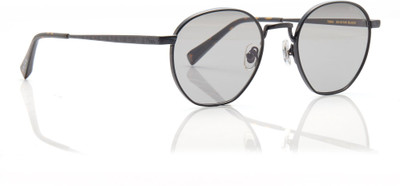 Shisen Fox Round Sunglasses(For Men & Women, Grey)