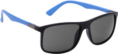 Redleaf Rectangular Sunglasses(For Men & Women, Grey)