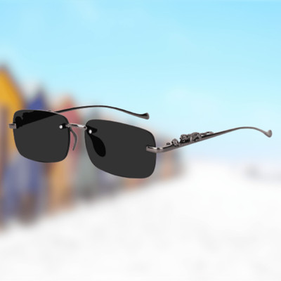 indob Retro Square Sunglasses(For Boys & Girls, Black)