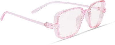 jiame Rectangular Sunglasses(For Men & Women, Pink)