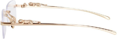 ALFATOORE Rimless Rectangle Frame(42 mm)