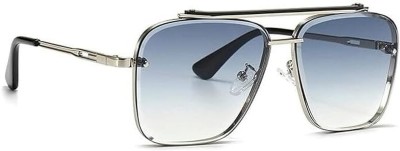 Rich Club Retro Square Sunglasses(For Boys & Girls, Black)