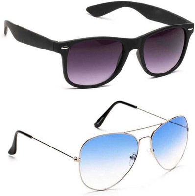 David Martin Aviator, Wayfarer Sunglasses(For Men, Multicolor)