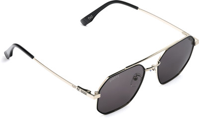 Eyeric Retro Square Sunglasses(For Men, Black)