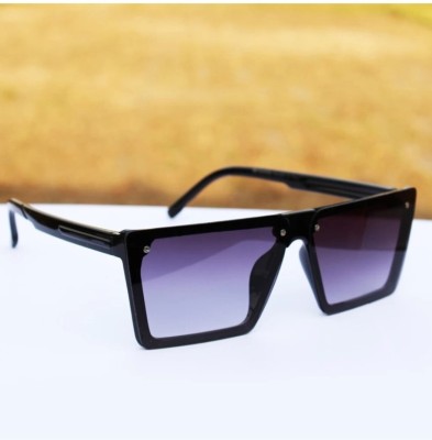 FORSEE Retro Square Sunglasses(For Men & Women, Blue)