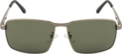 Speksee Rectangular Sunglasses(For Men, Black)